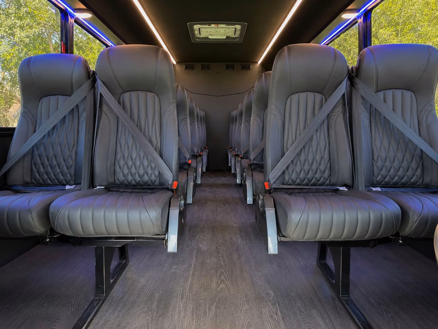 15 passenger minibus inside