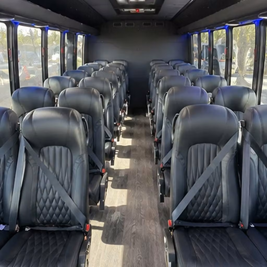 25 passenger minibus interior