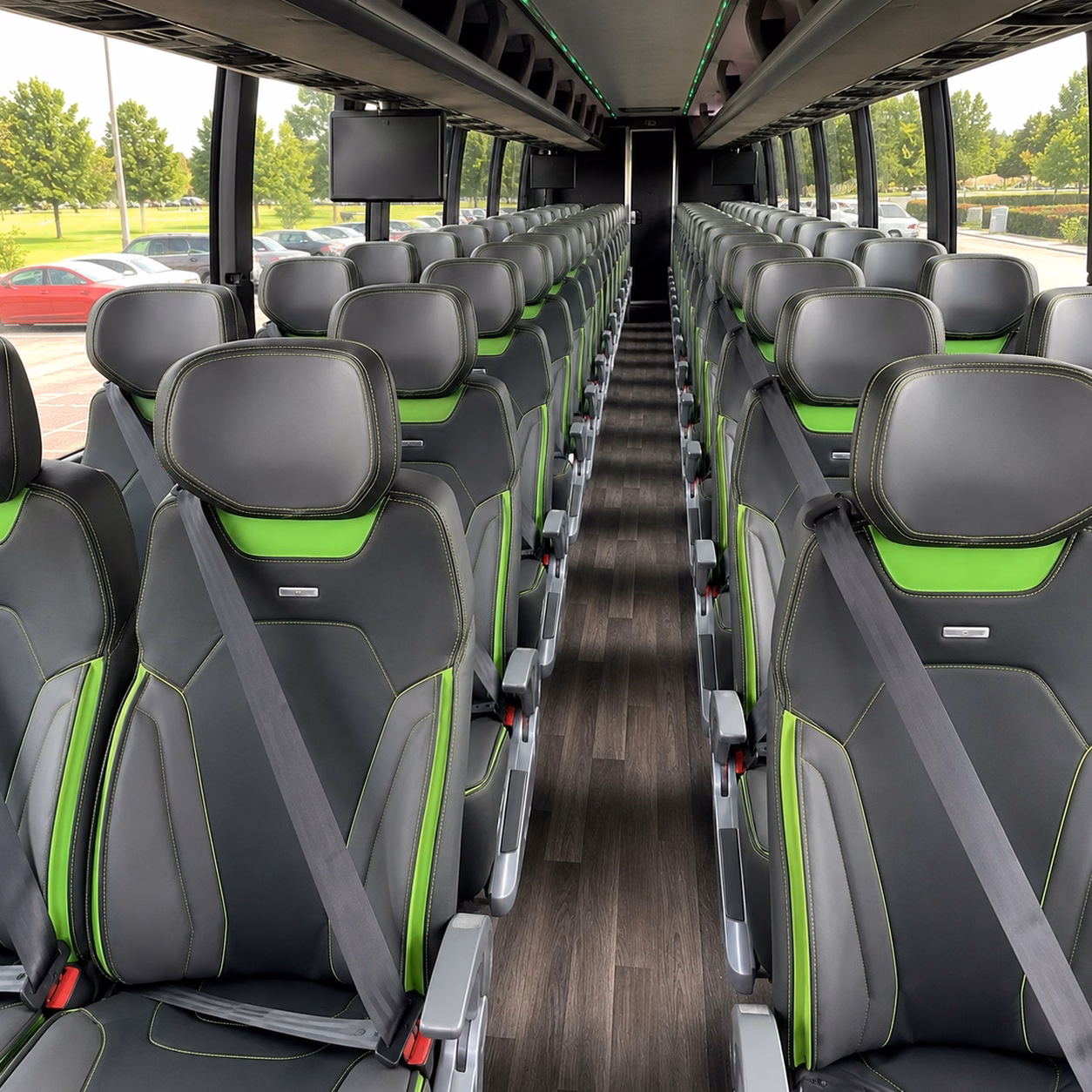 tucson charter bus rental interior